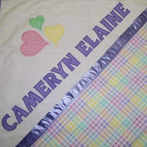 hearts blanket