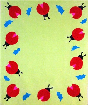 ladybug crib size fleece