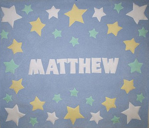 stars crib size fleece