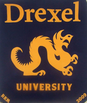 drexel university fleece throw