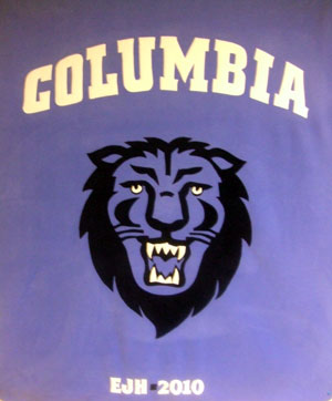 columbia university fleece throw