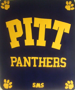 university of pittsburgh fleece throw