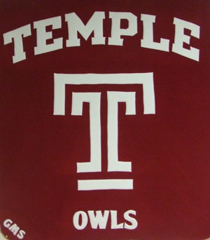 temple university fleece throw