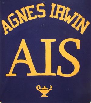 agnes irwin school fleece throw