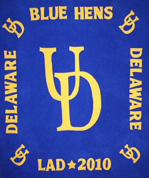 university of delaware fleece throw