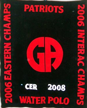 germantown academy water polo school fleece throw