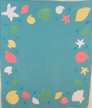 seashore crib size fleece