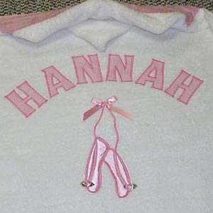 ballet hooded towel