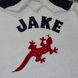 lizard hooded towel