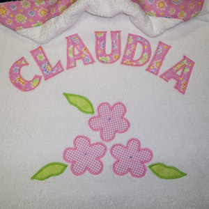 floral hooded towel