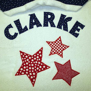 star hooded towel