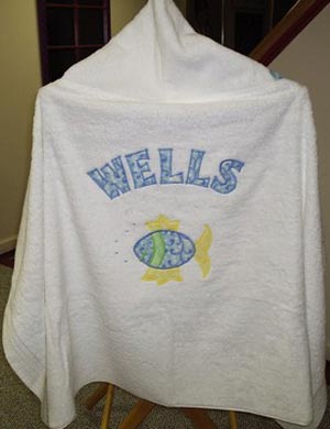personalized hooded towel